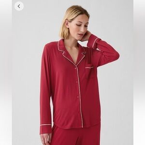 GAP/ GAP body modal pajama shirt sled red size L